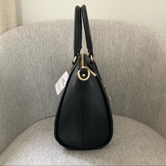 Coach Elise Satchel Pebble Leather Crossbody Shoulder Bag - Picture 2 of 12